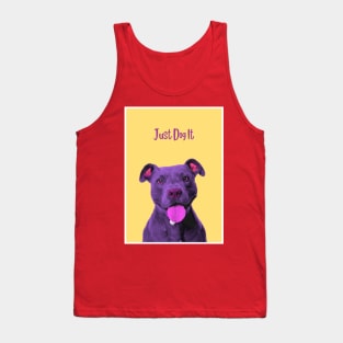 Just Dog It Blue Tank Top